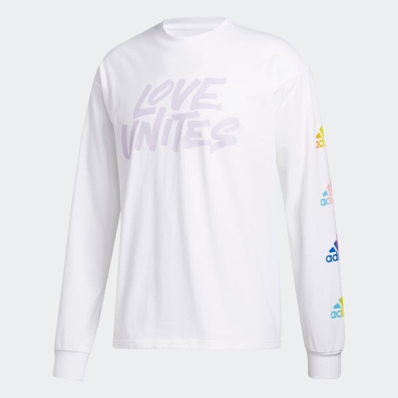 adidas Other - adidas love unites pride l/s unisex shirt - sz xl